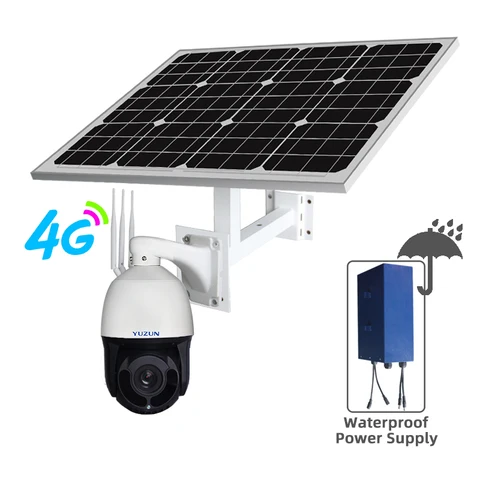 Outdoor camera with solar panel by HIPHEN