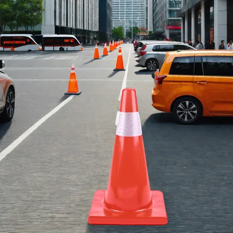 PVC high way cones by HIPHEN