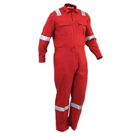 Red overalls safety wear by HIPHEN