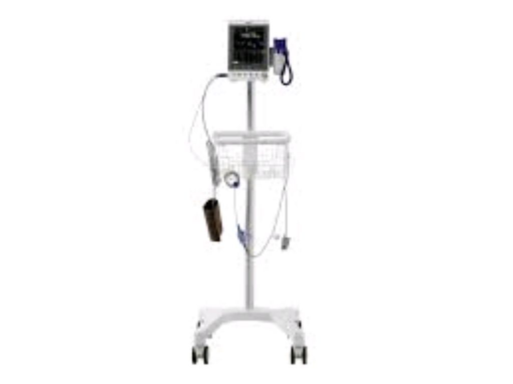 Rolling Patient Monitor Trolley by Scantrik