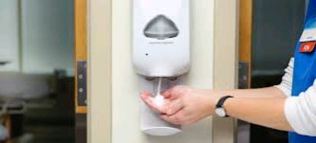 Wall Mounted Hand Sanitizer Dispenser By Scantrik