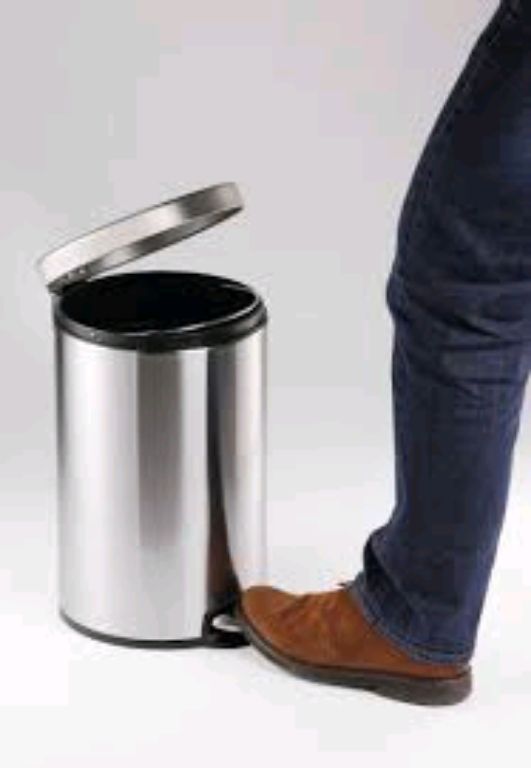 11L Dustbin Can Stainless Steel By Scantrik
