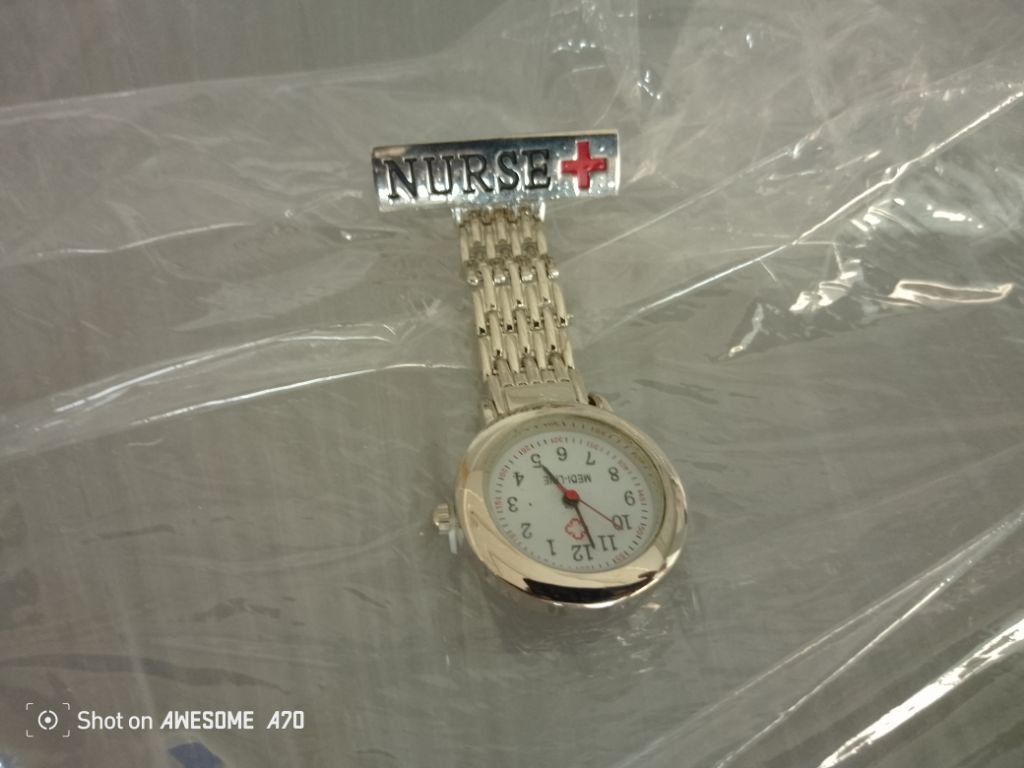 Steel Quartz Nurse Watch By Scantrik