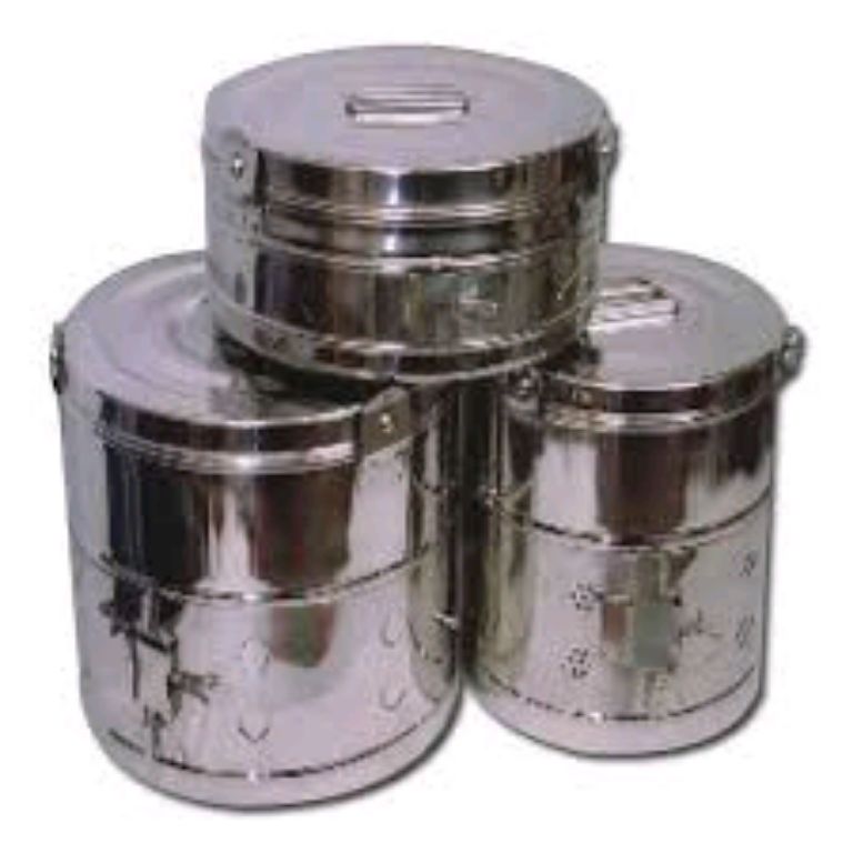 Medical Round Sterilizing Dressing Drum 3 in1 By Scantrik