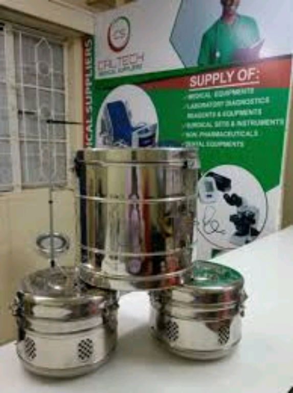 Stainless Sterilizing Drum 3 in 1 By Scantrik