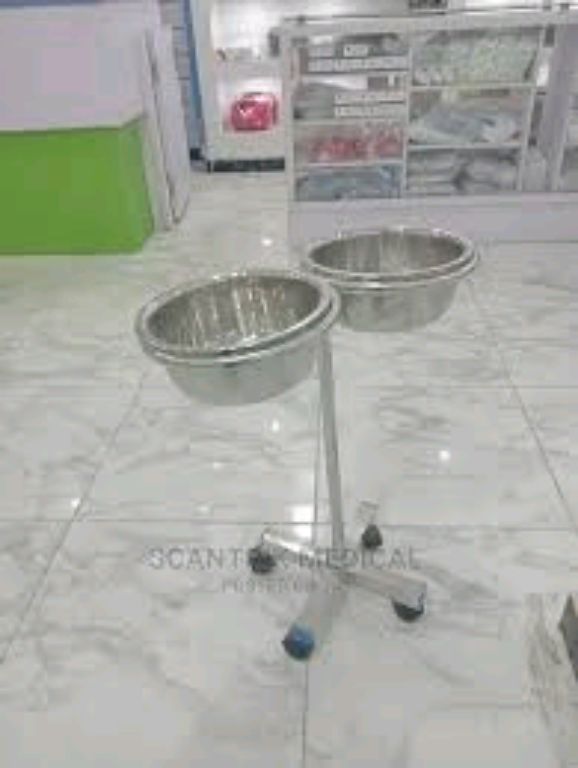 Stainless Steel Medical Hand Wash Stand Double By Scantrik
