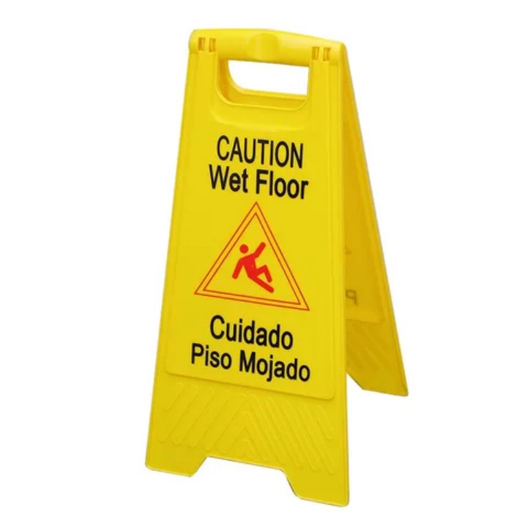 Caution Floor Stand Sign by HIPHEN