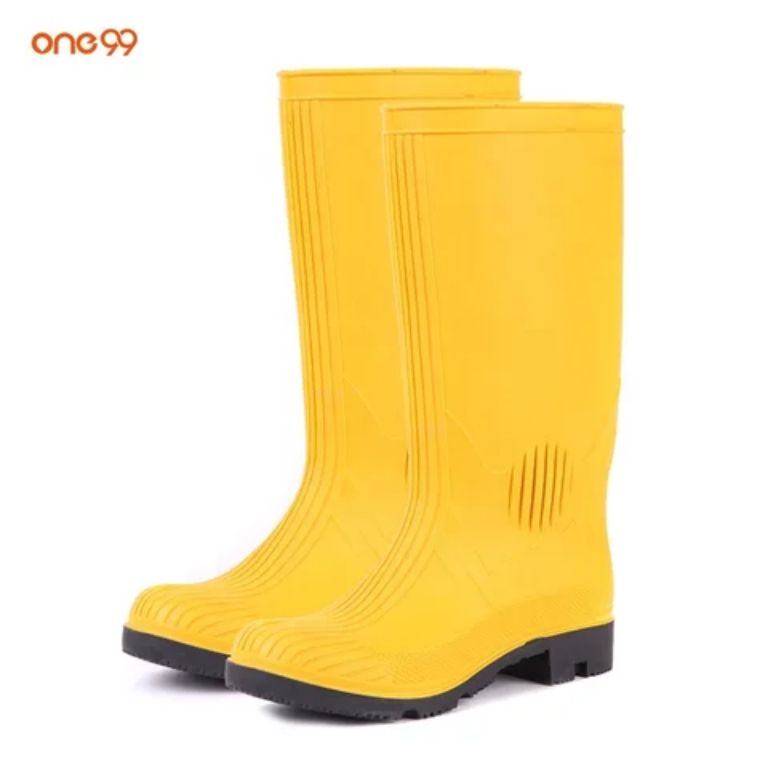 Trucker safety rubber rain boot by HIPHEN