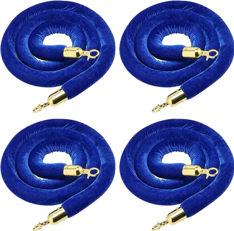 Blue stanchion Queue Rope by HIPHEN