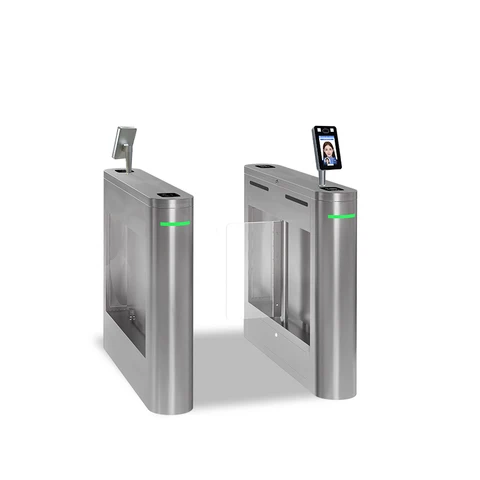 Automatic flap swing glass turnstile by HIPHEN