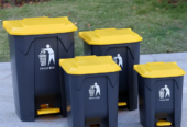 30l plastic medical pedal bin by Scantrik