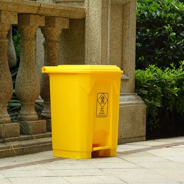 30l plastic medical pedal waste bin by Scantrik