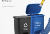 Open top pedal waste bin by Scantrik