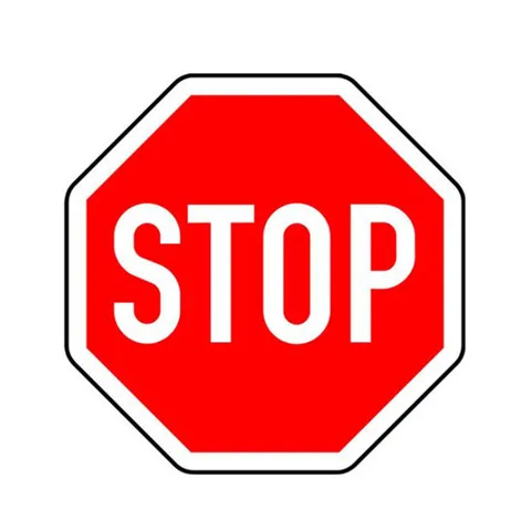 Circle stop sign by HIPHEN