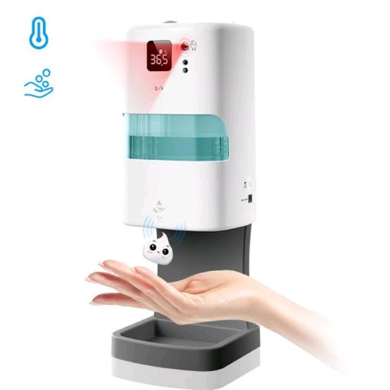 Auto Sanitizer Dispenser With Built Thermometer By Scantrik