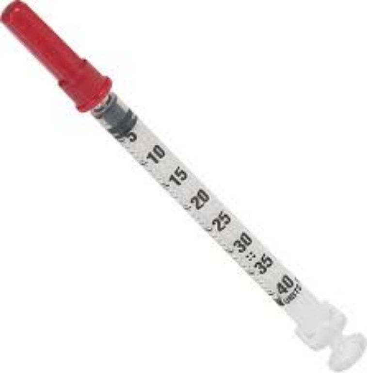 Units U-40 Insulin Syringe By Scantrik