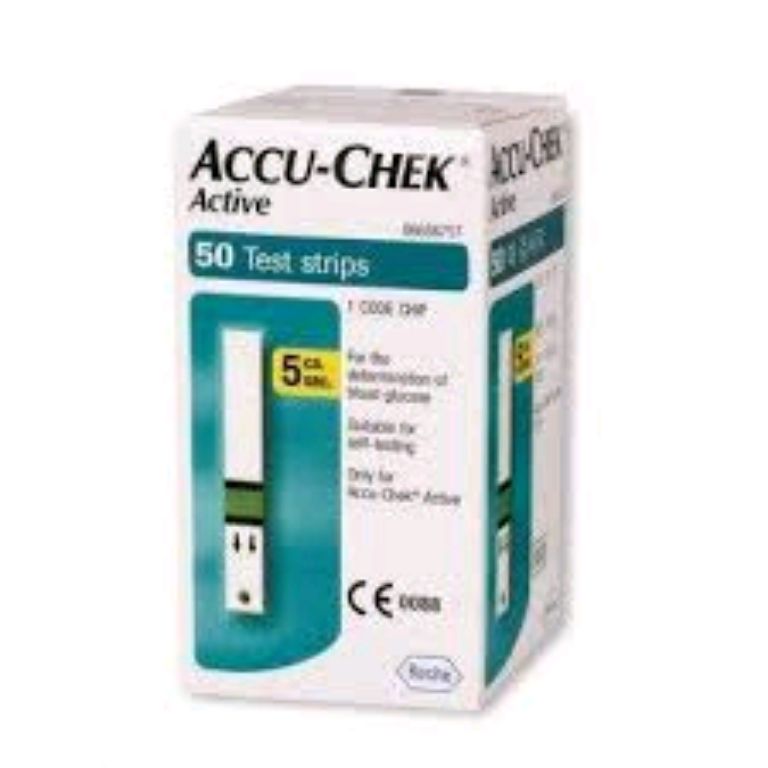 Accu Chek Active Blood Sugar Glucose Test Strips by Scantrik