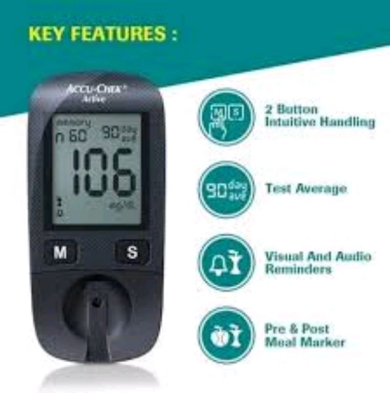 Accu CHEK Glucometer by Scantrik