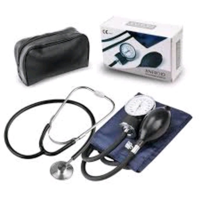 Generic Manual Aneroid Sphygmomanometer With Stethoscope by Scantrik