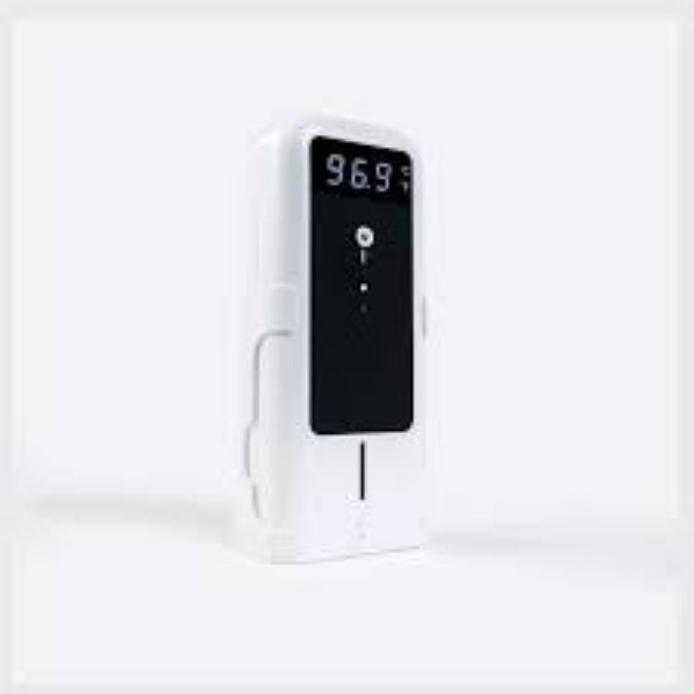 Infrared Sanitizer Dispenser With Thermometer By Scantrik