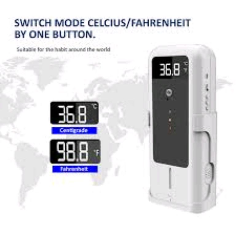 2in1 Thermometer And Sanitizer Dispenser Machine By Scantrik
