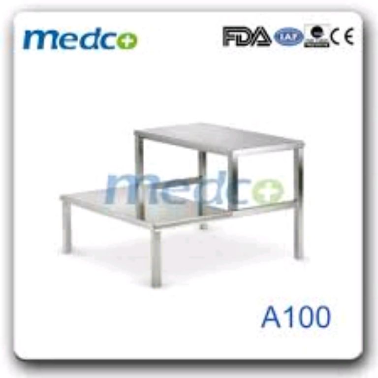 Double Layer Stainless Steel Foot Stool By Scantrik