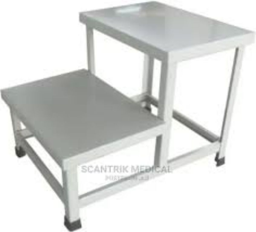 Hospital Stainless Steel Step Foot Stool By Scantrik