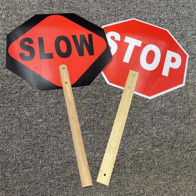 Temporary stop sign by HIPHEN