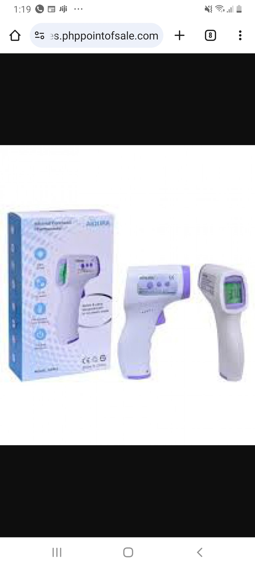 Portable infrared forehead Thermometer by Scantrik
