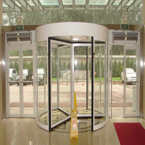 Two wings Revolving door by HIPHEN