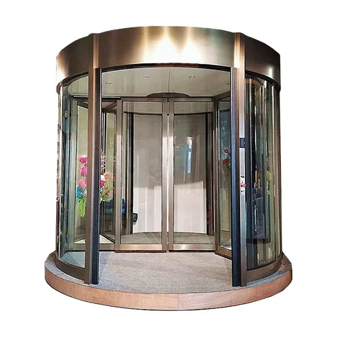 Revolving intelligent door with two wings by HIPHEN