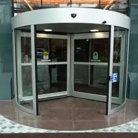 Automatic two wings Revolving Door by HIPHEN y HIPHEN