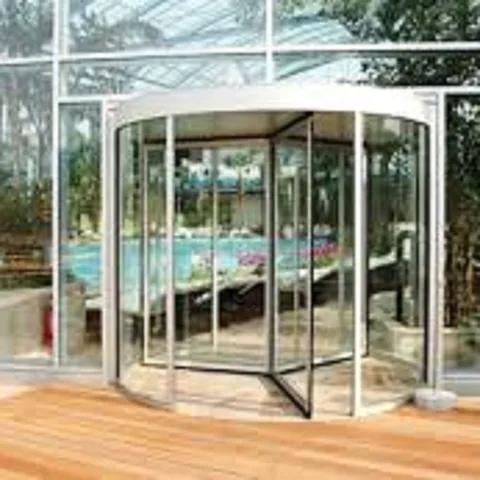 Two wings Automatic revolving door by HIPHEN