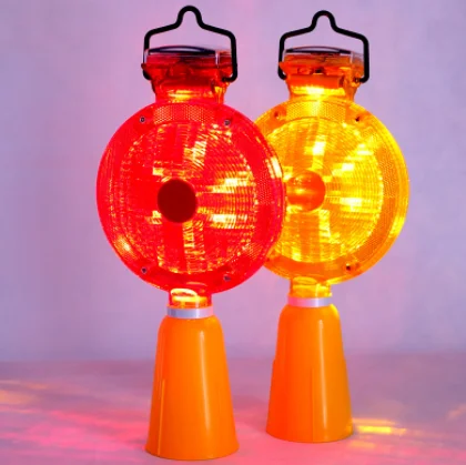 Traffic Cone Solar Beacon Flash Light by HIPHEN