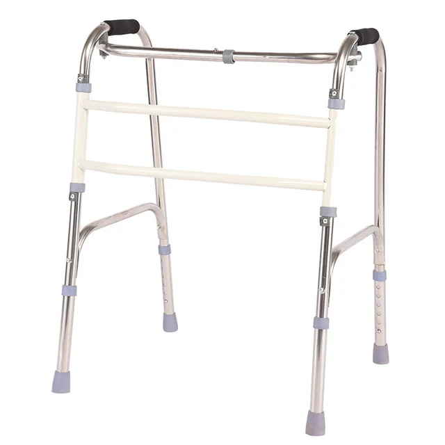 Folding moving walker aid by Scantrik