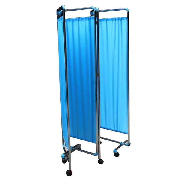 4 fold mobile Hospital bed screen by Scantrik