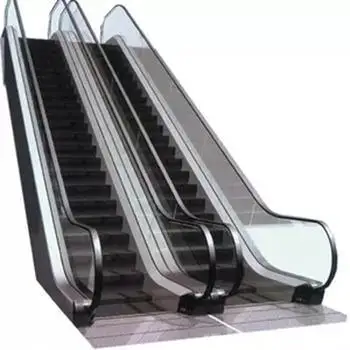 Commercial shopping mall escalator with 30 degree step width by HIPHEN