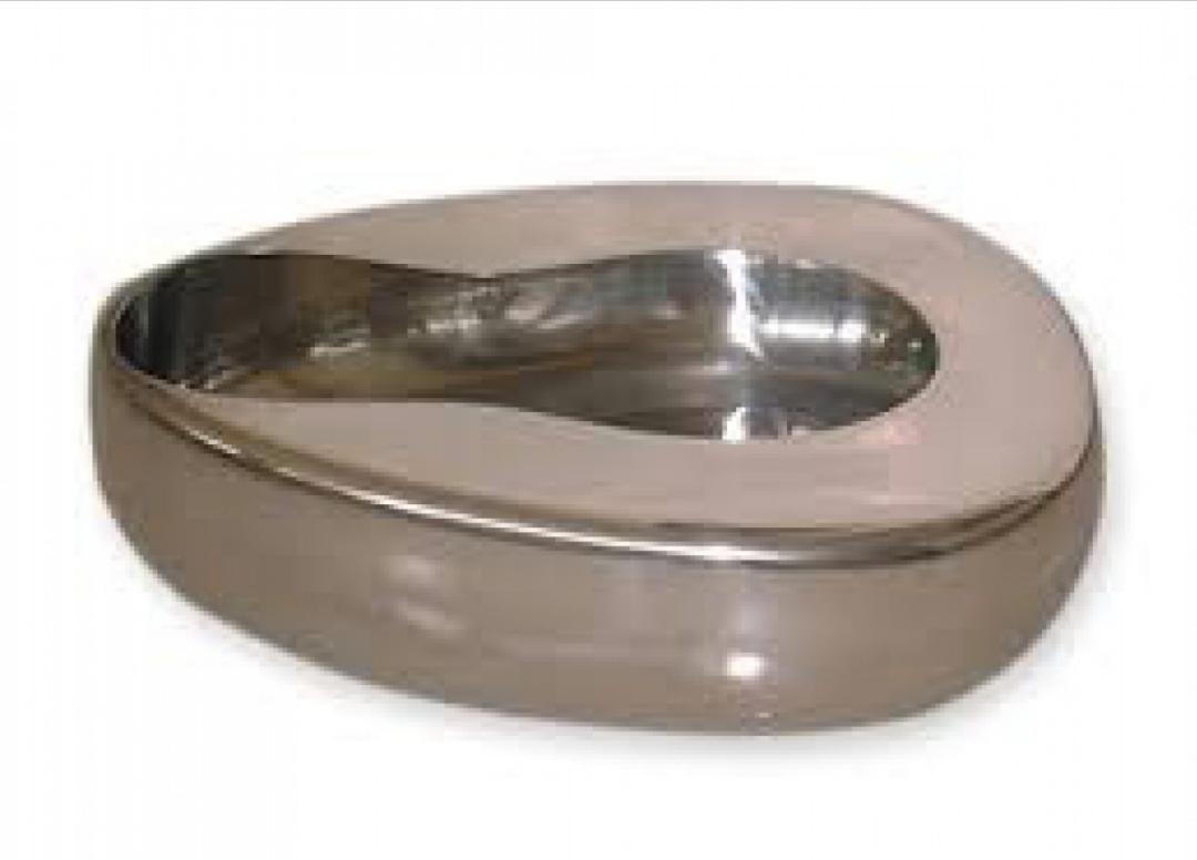 Hospital bed pan stainless steel by Scantrik