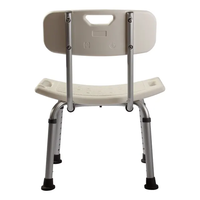 Elderly bath shower chair with back rest by Scantrik