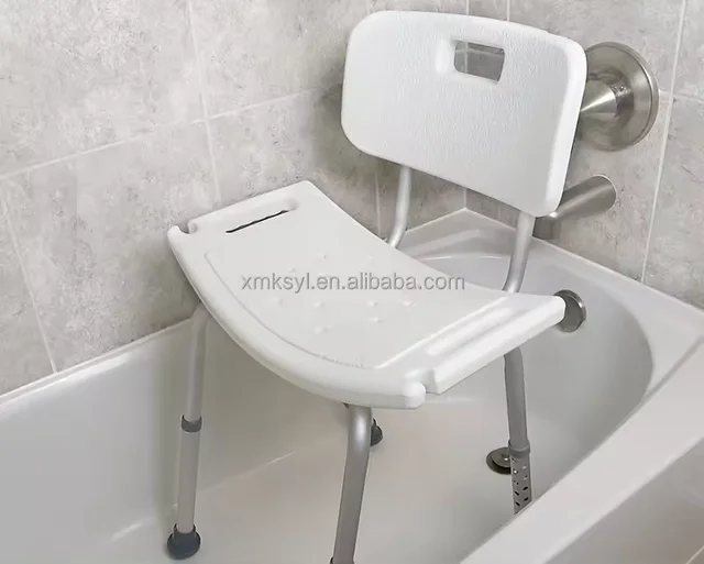 Bathroom shower chair with back rest by Scantrik