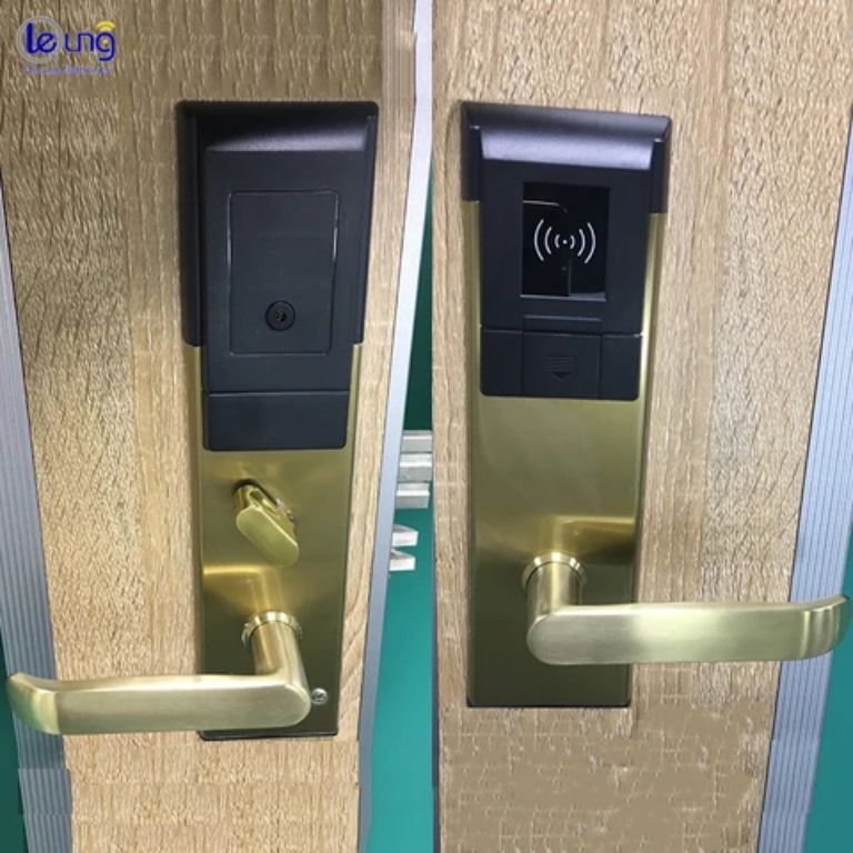 Electronic Gold Hotel Lock by HIPHEN