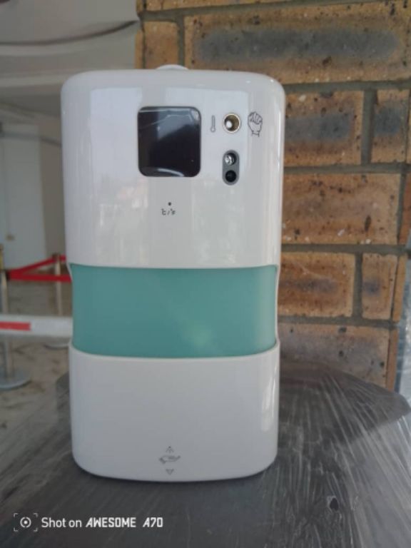 Sanitizer dispenser system by HIPHEN