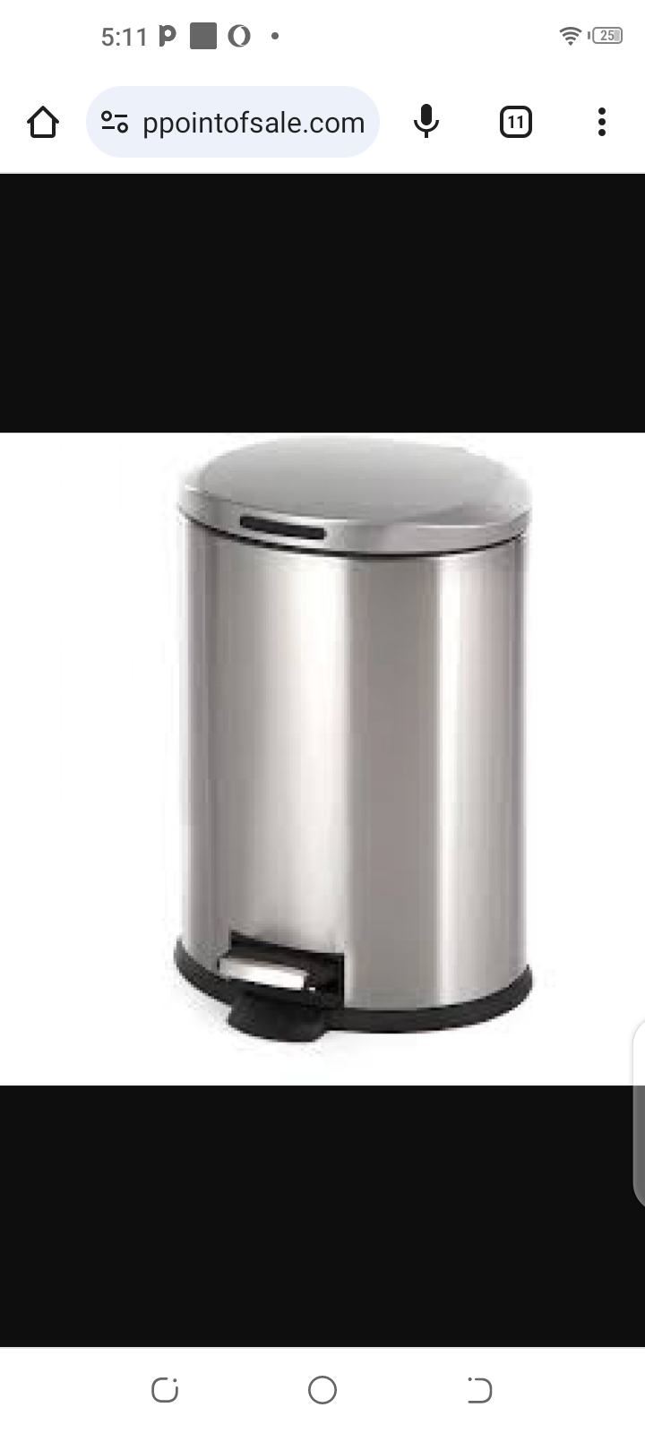 Stainless steel garbage bin by Scantrik