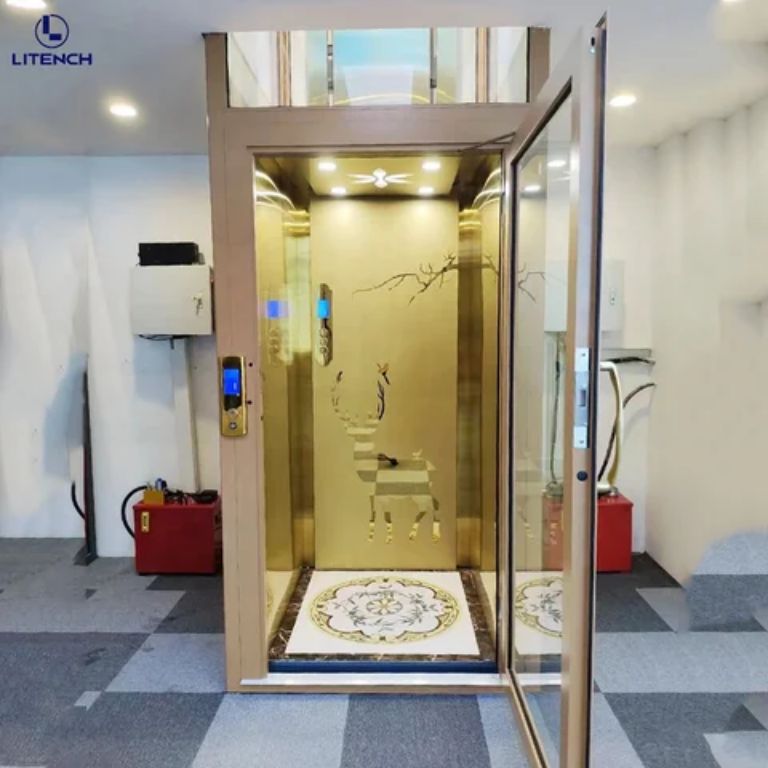 Low noise residential elevator by HIPHEN