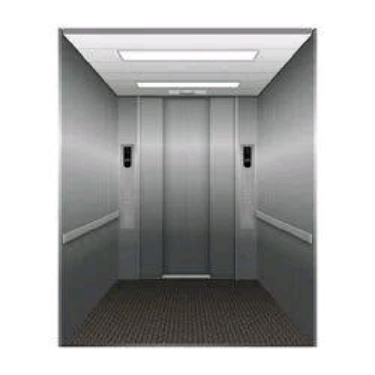Stainless steel lift door by HIPHEN