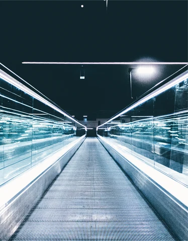 Escalator and moving walkway system by Home lift elevator