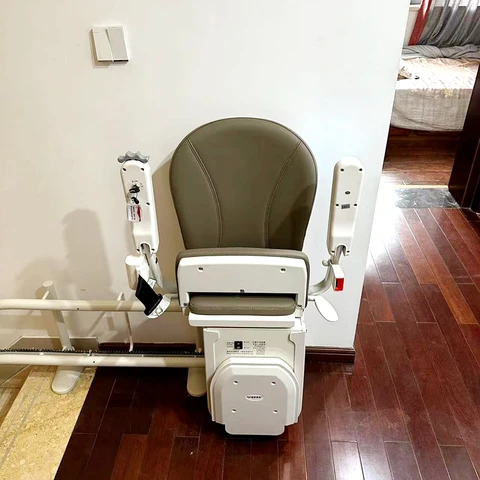 Slant stairlift home elevator platform by Home Lift Elevator