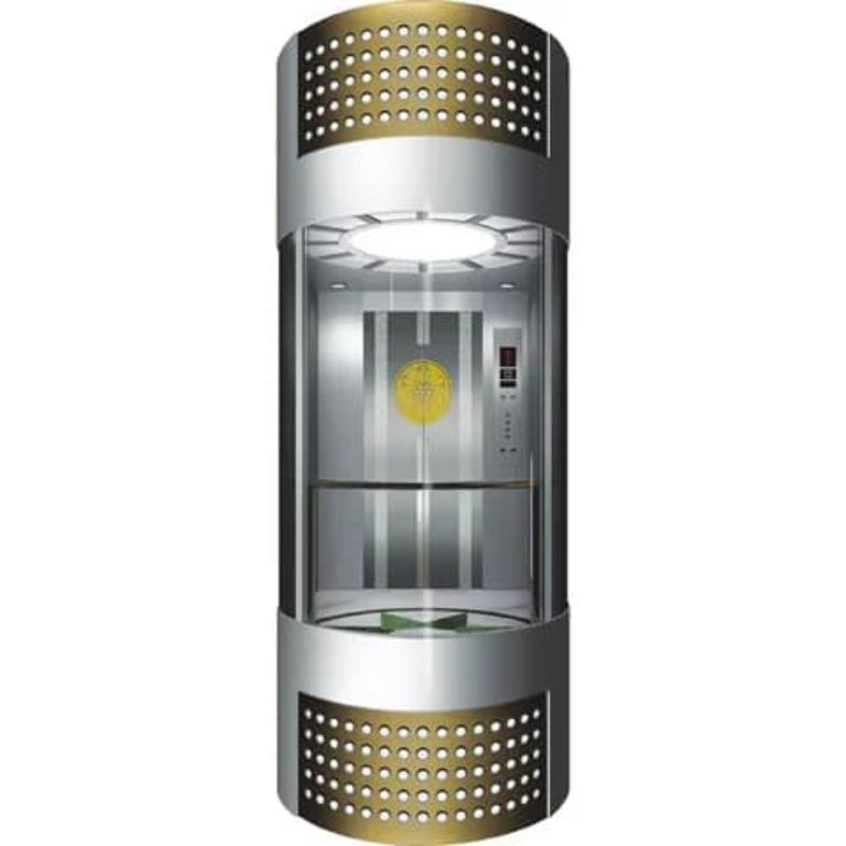Chrome Passenger Capsule Elevator by Hiphen
