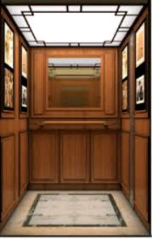 Wooden passenger cabin elevator by Hiphen