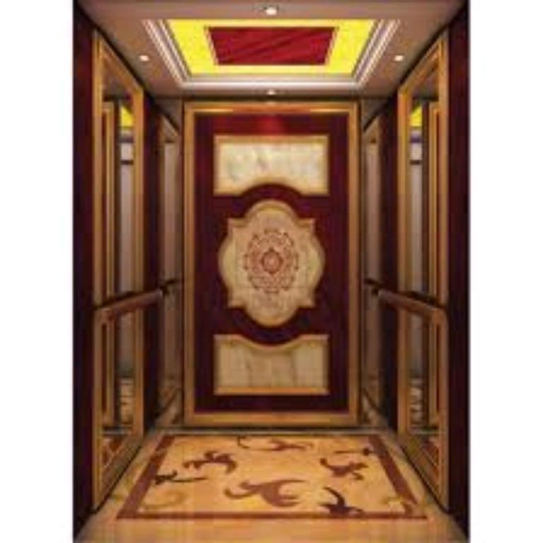 Luxurious elevator with wooden Design by Hiphen
